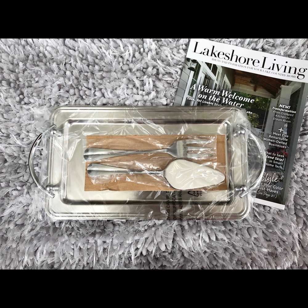 🆕New with tags Stainless Steel Serving Tray 8x14”